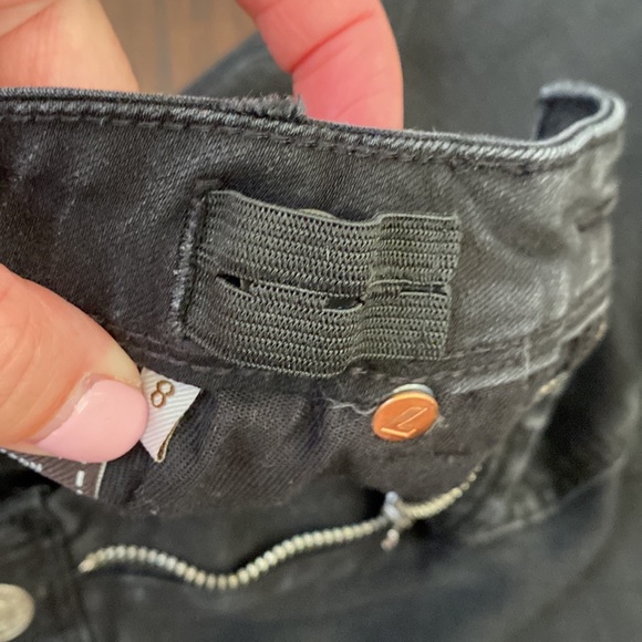 Seven for all mankind black jeans, slim, kids size 8 - Picture 3 of 4